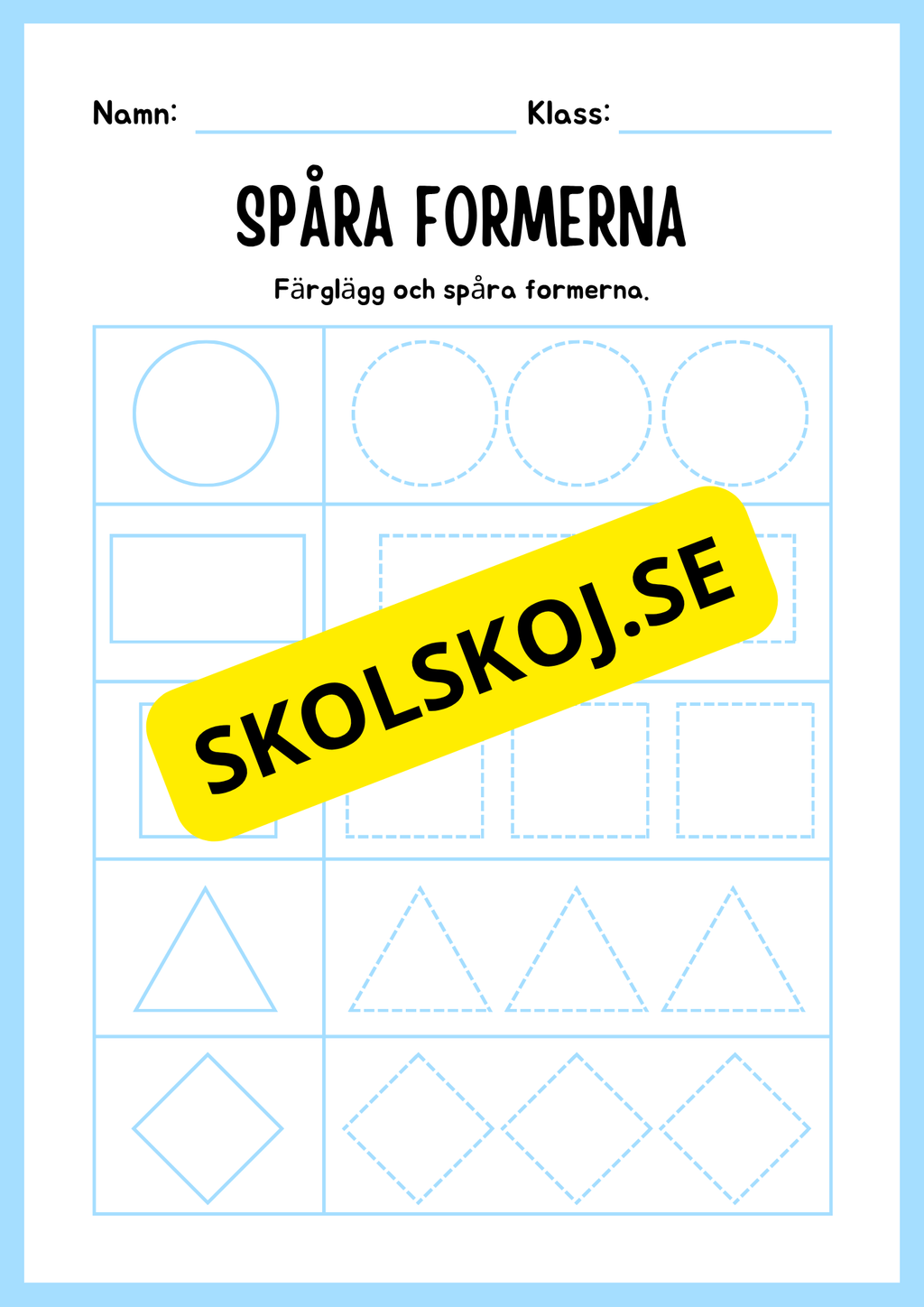 Blandade uppgifter - Förskoleklass- Årskurs 1