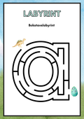 Bokstavslabyrint (hela alfabetet) - Gemener