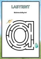 Bokstavslabyrint (hela alfabetet) - Gemener