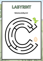Bokstavslabyrint (hela alfabetet) - Gemener