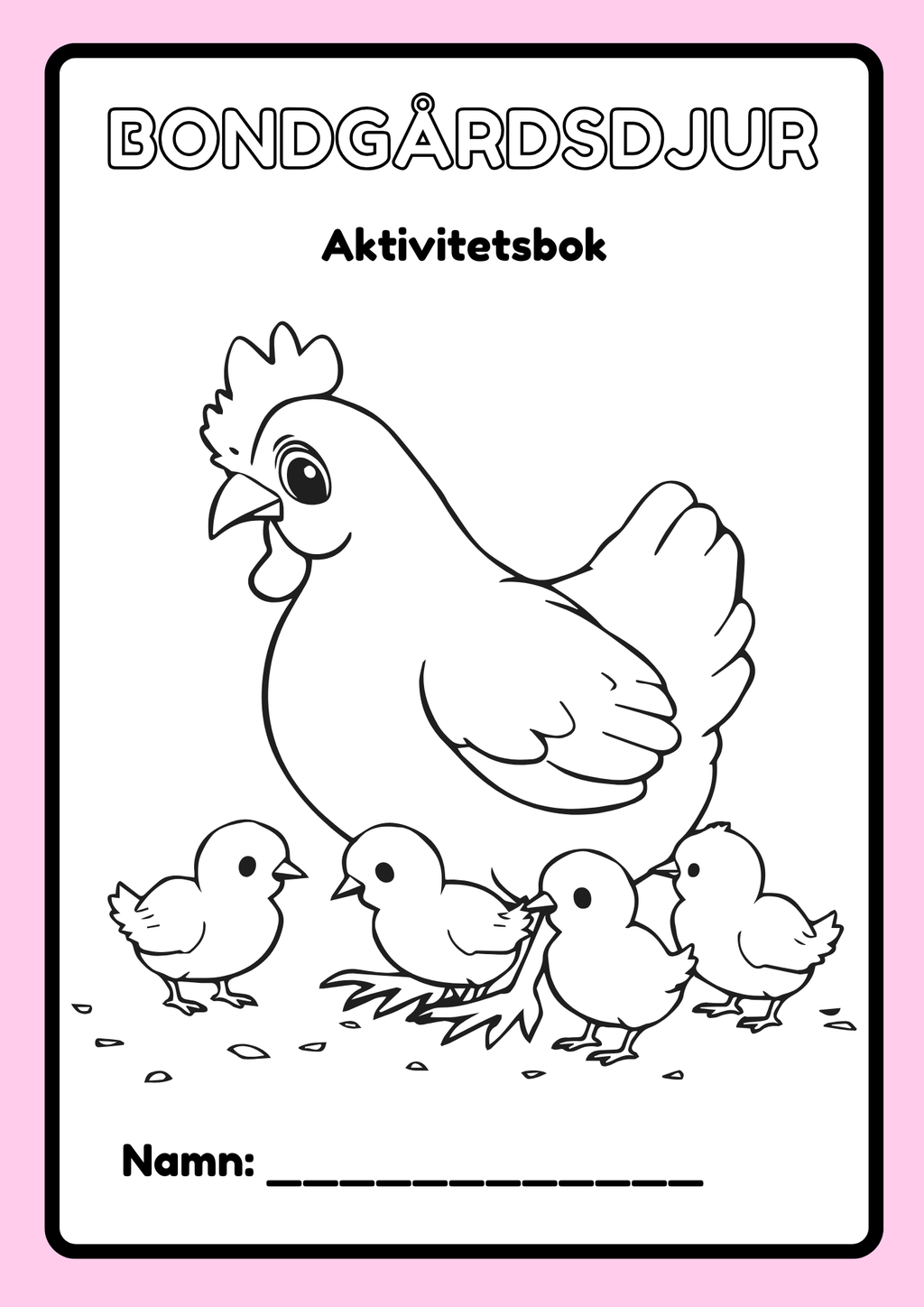 Bondgårdsdjur - Aktivitetsbok