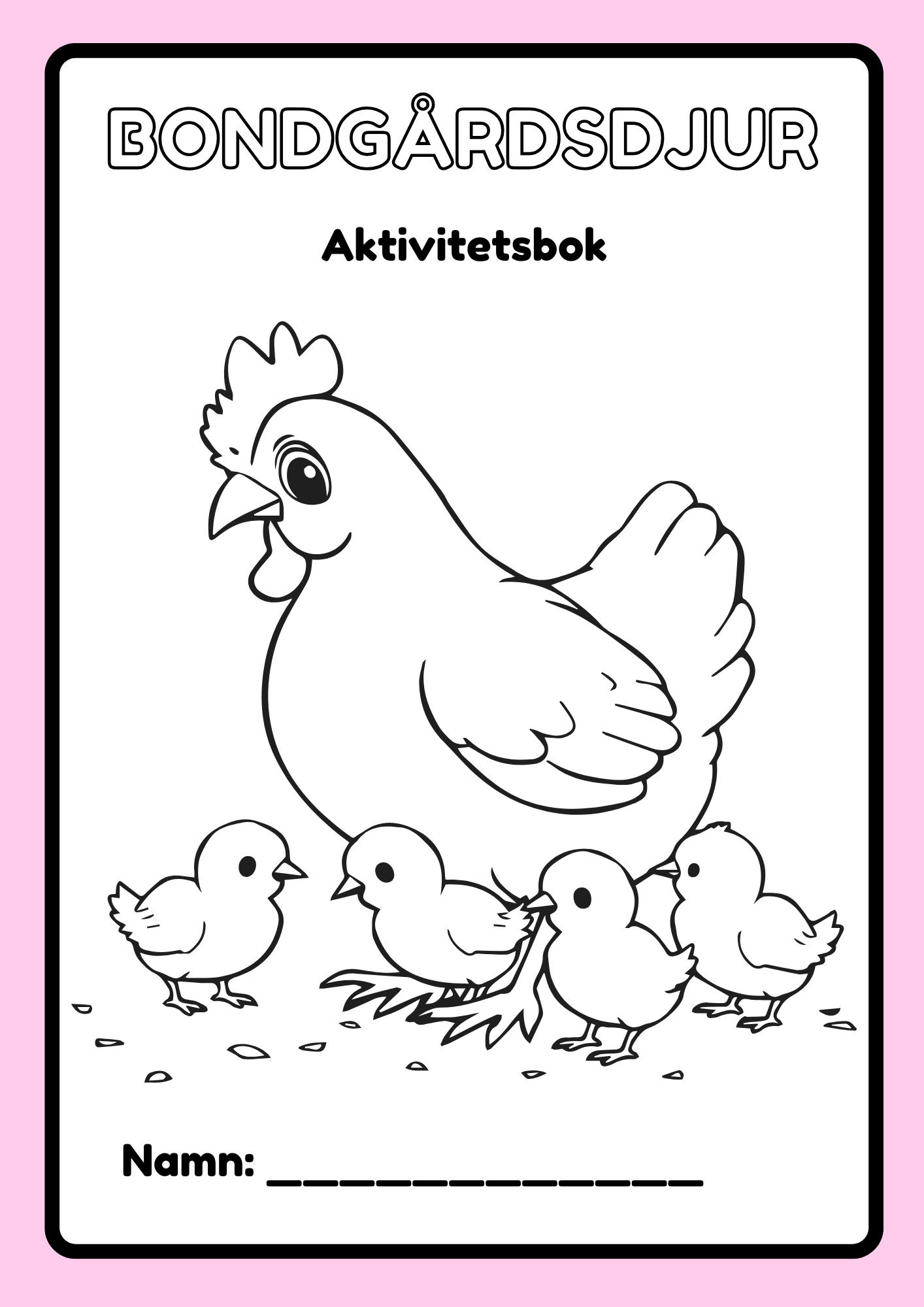 Bondgårdsdjur - Aktivitetsbok