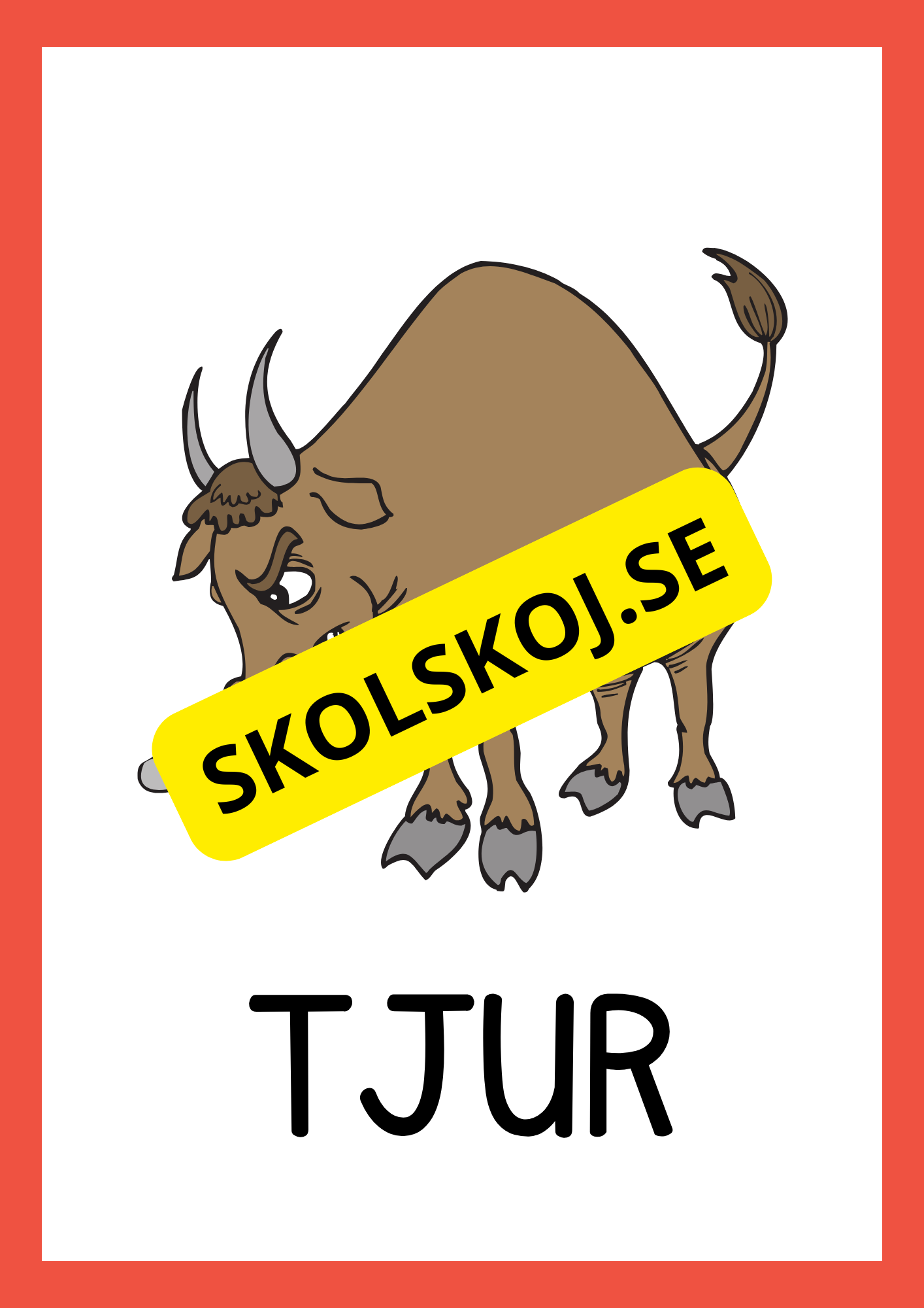 Bondgårdsdjur - Flashkort