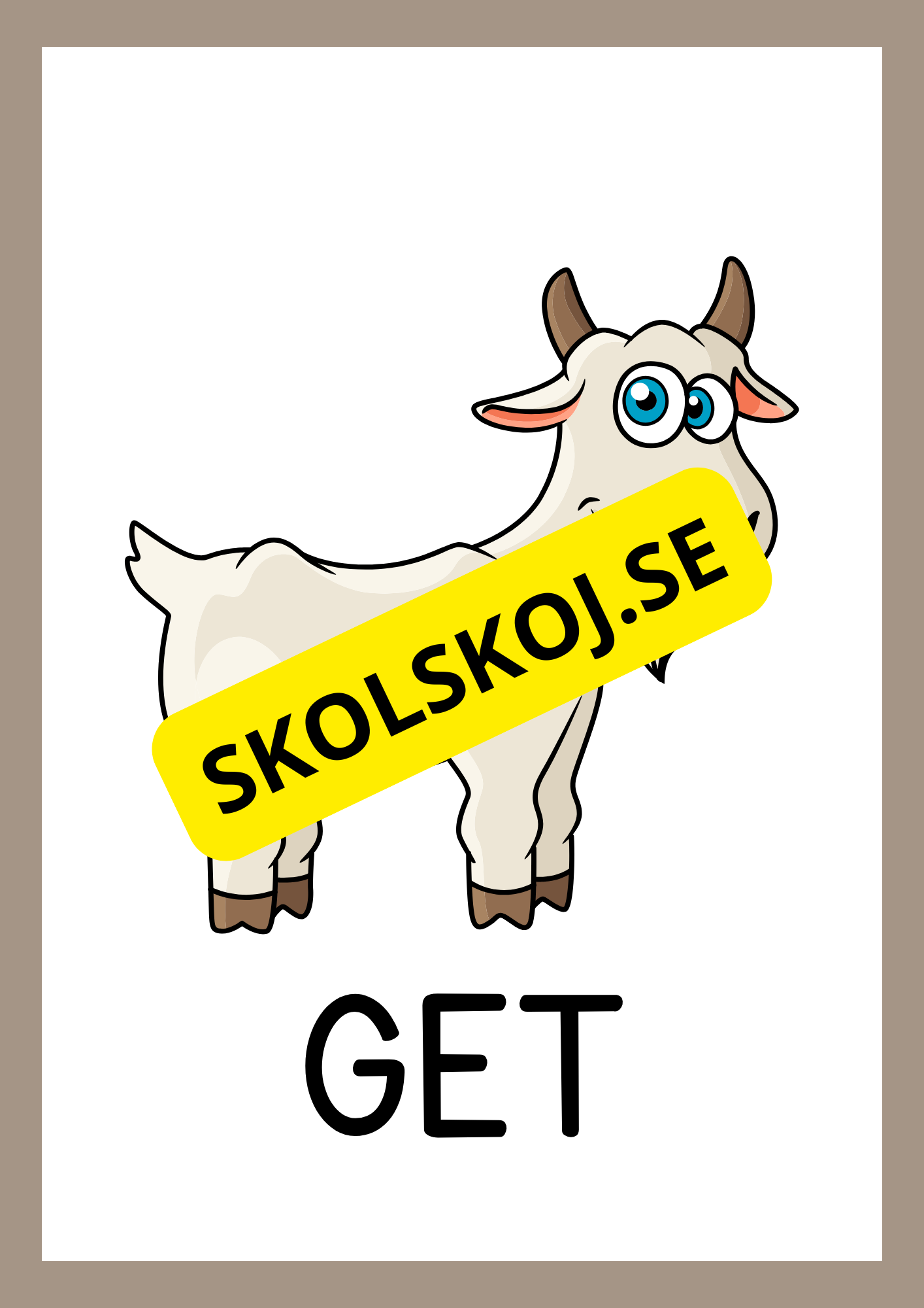 Bondgårdsdjur - Flashkort
