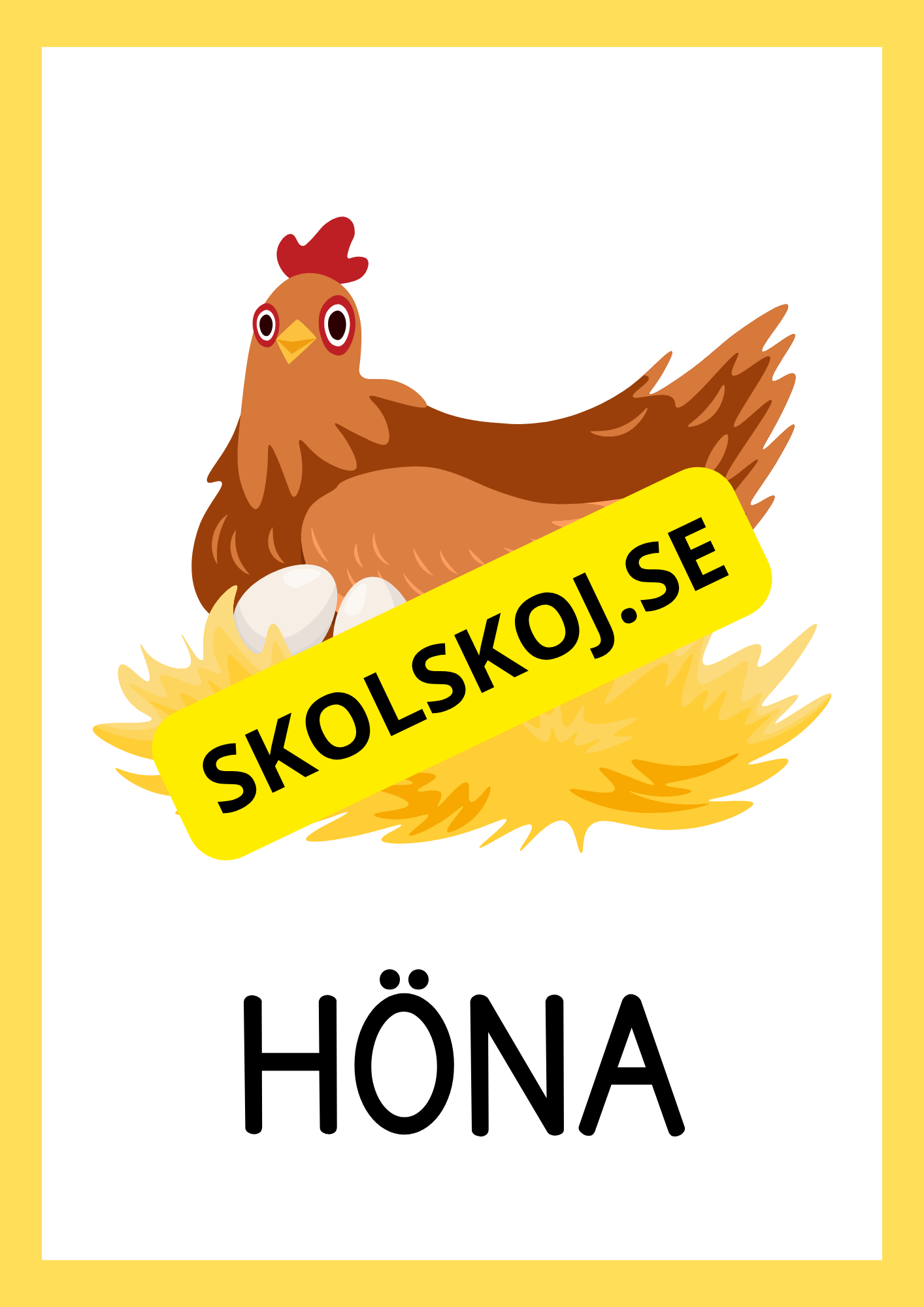 Bondgårdsdjur - Flashkort