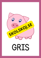 Bondgårdsdjur - Flashkort