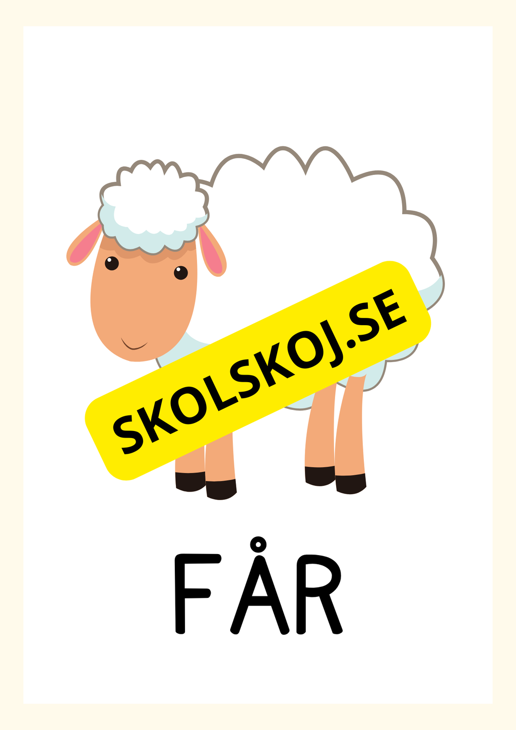 Bondgårdsdjur - Flashkort
