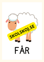 Bondgårdsdjur - Flashkort