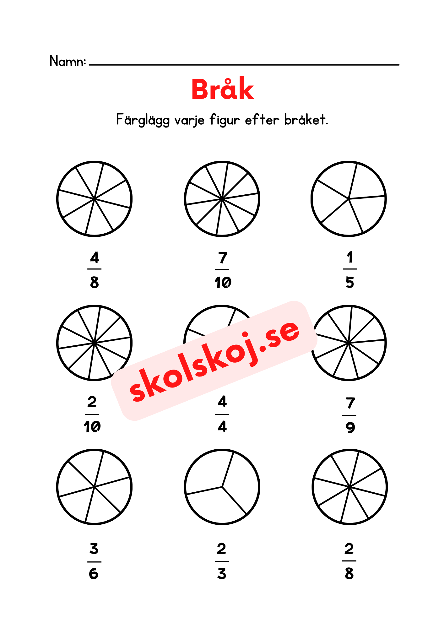 Bråkhäfte - 10 sidor