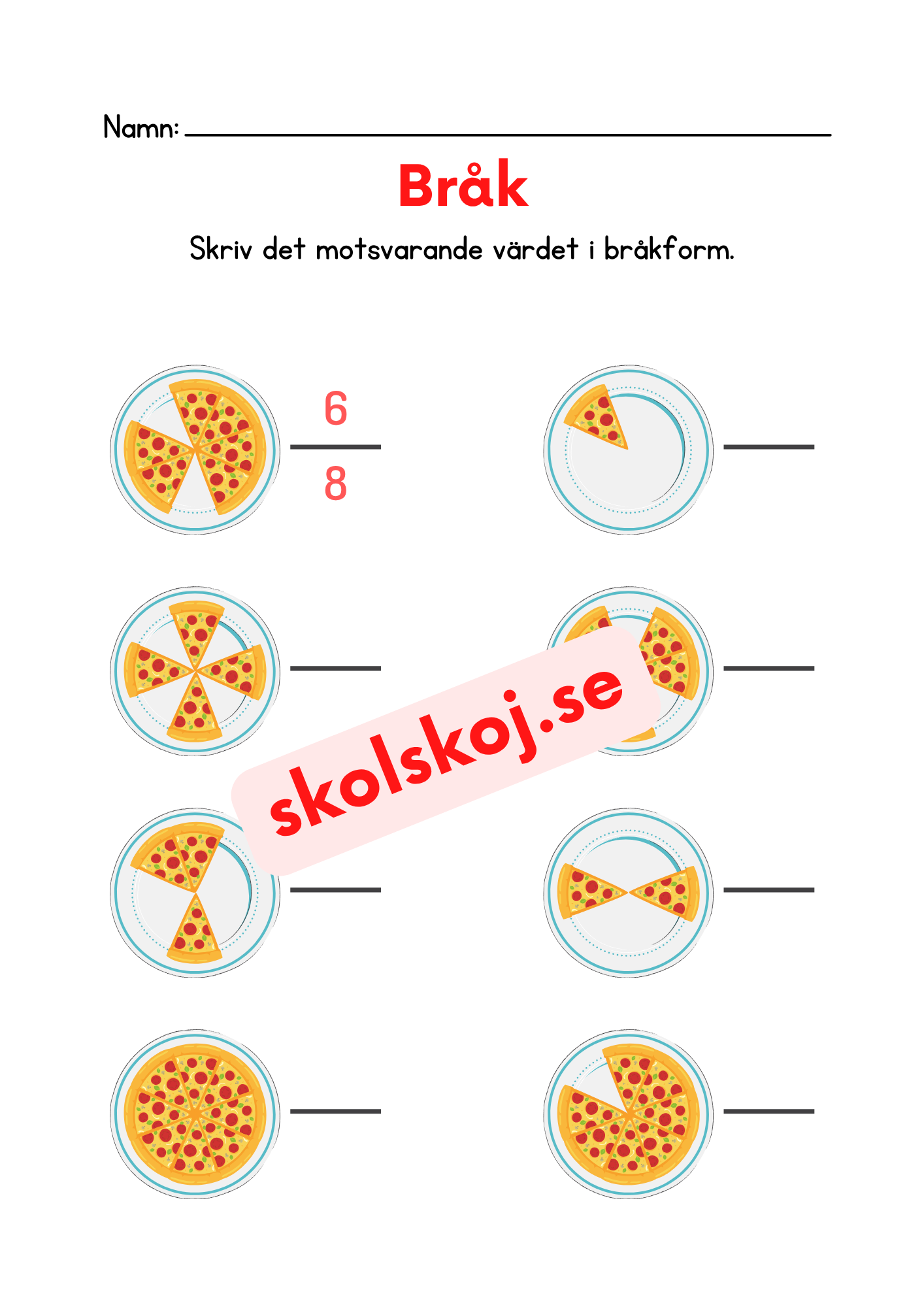 Bråkhäfte - 10 sidor