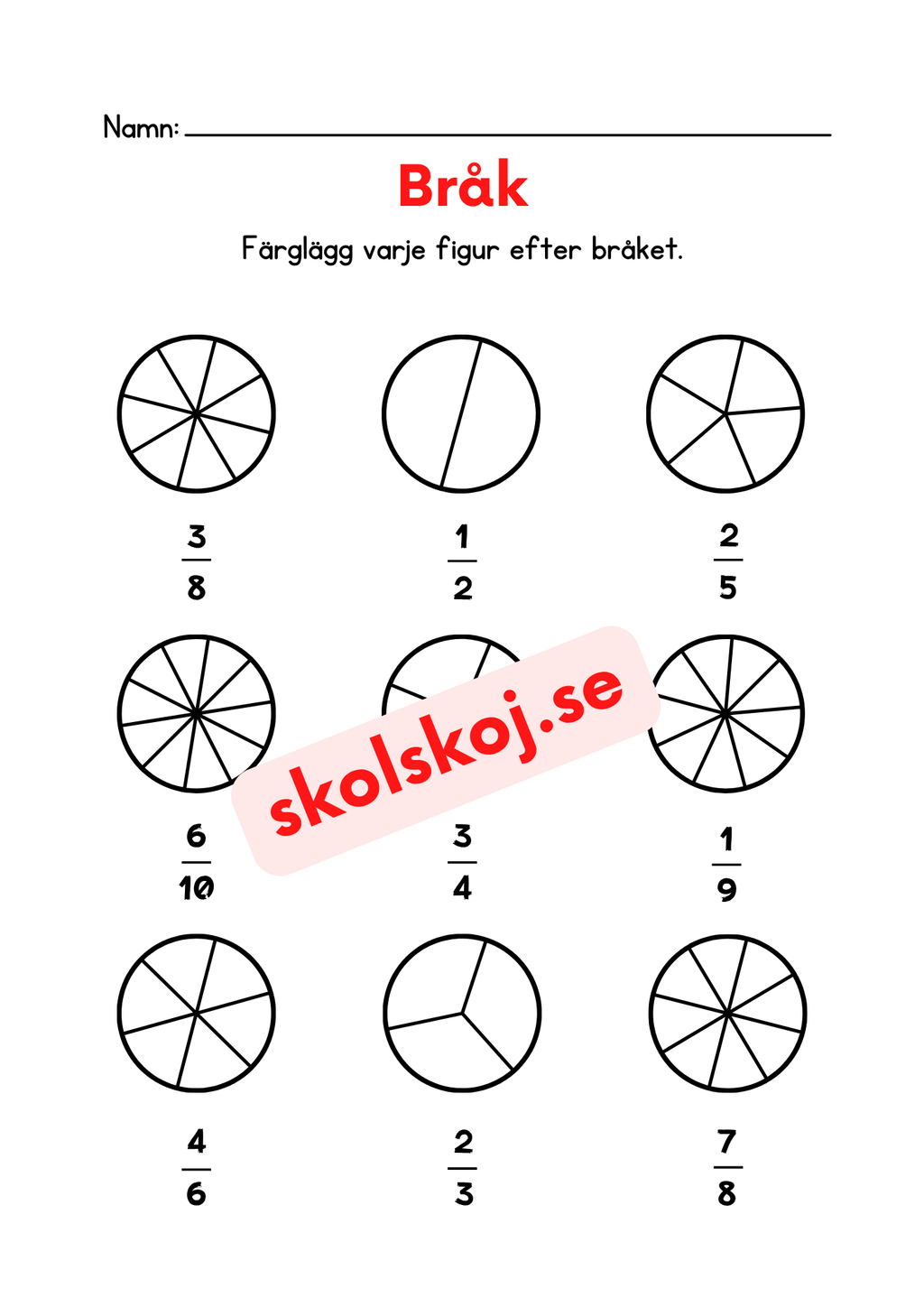 Bråkhäfte - 10 sidor