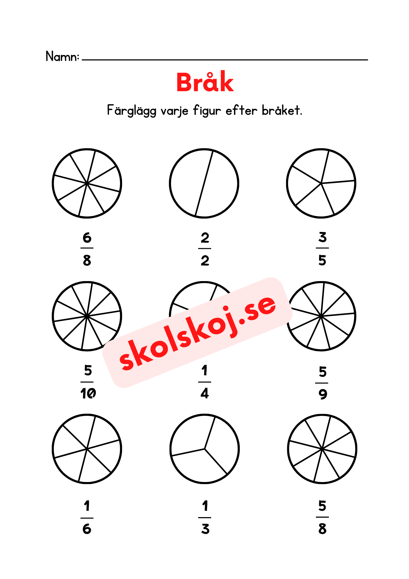 Bråkhäfte - 10 sidor