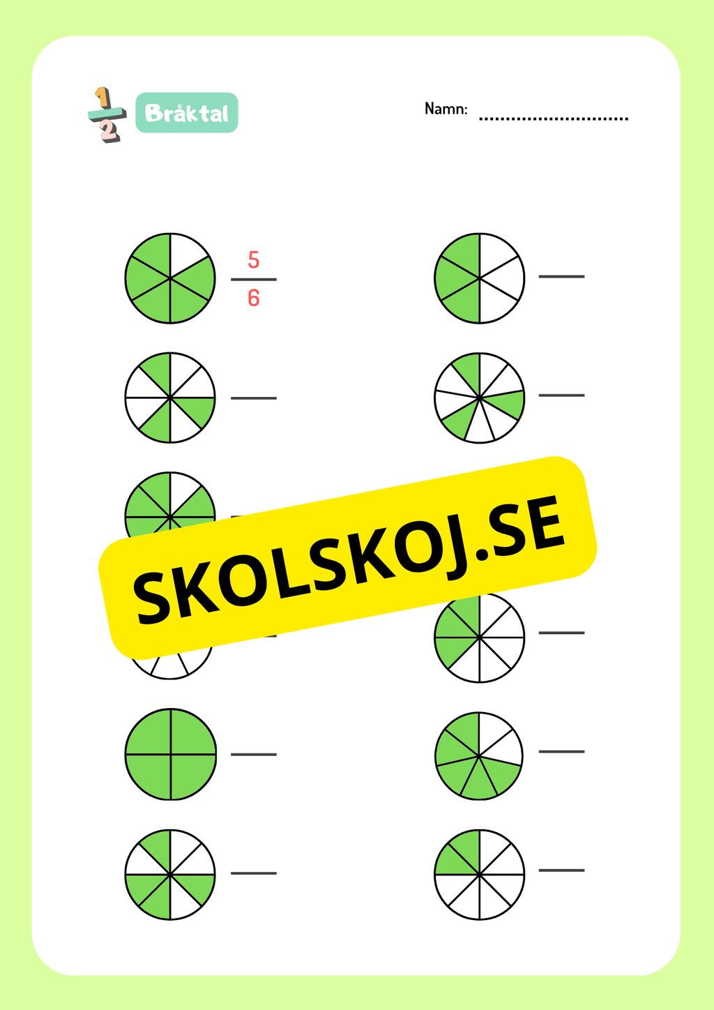 Bråktal