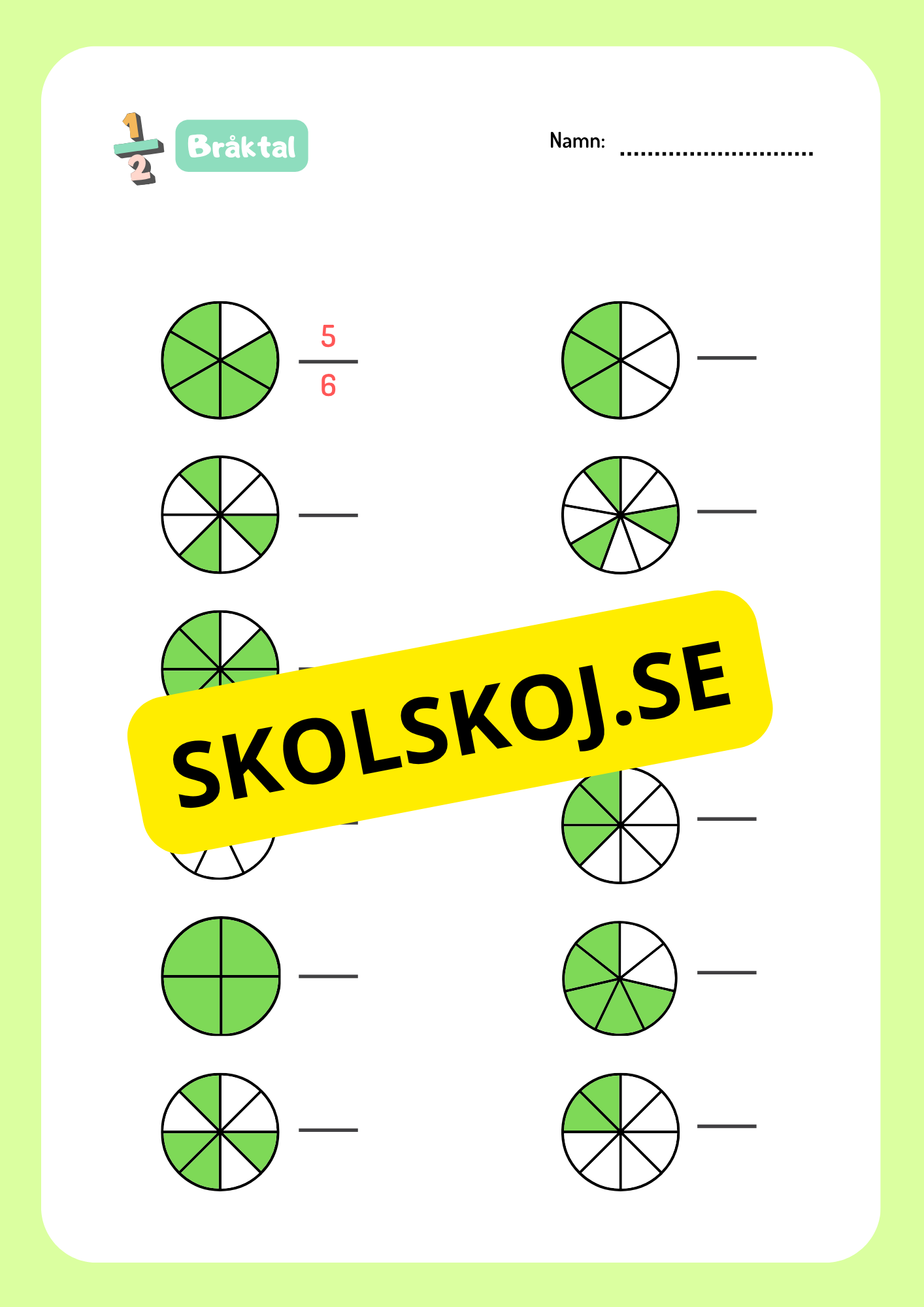 Bråktal
