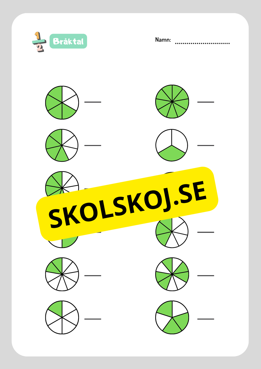 Bråktal