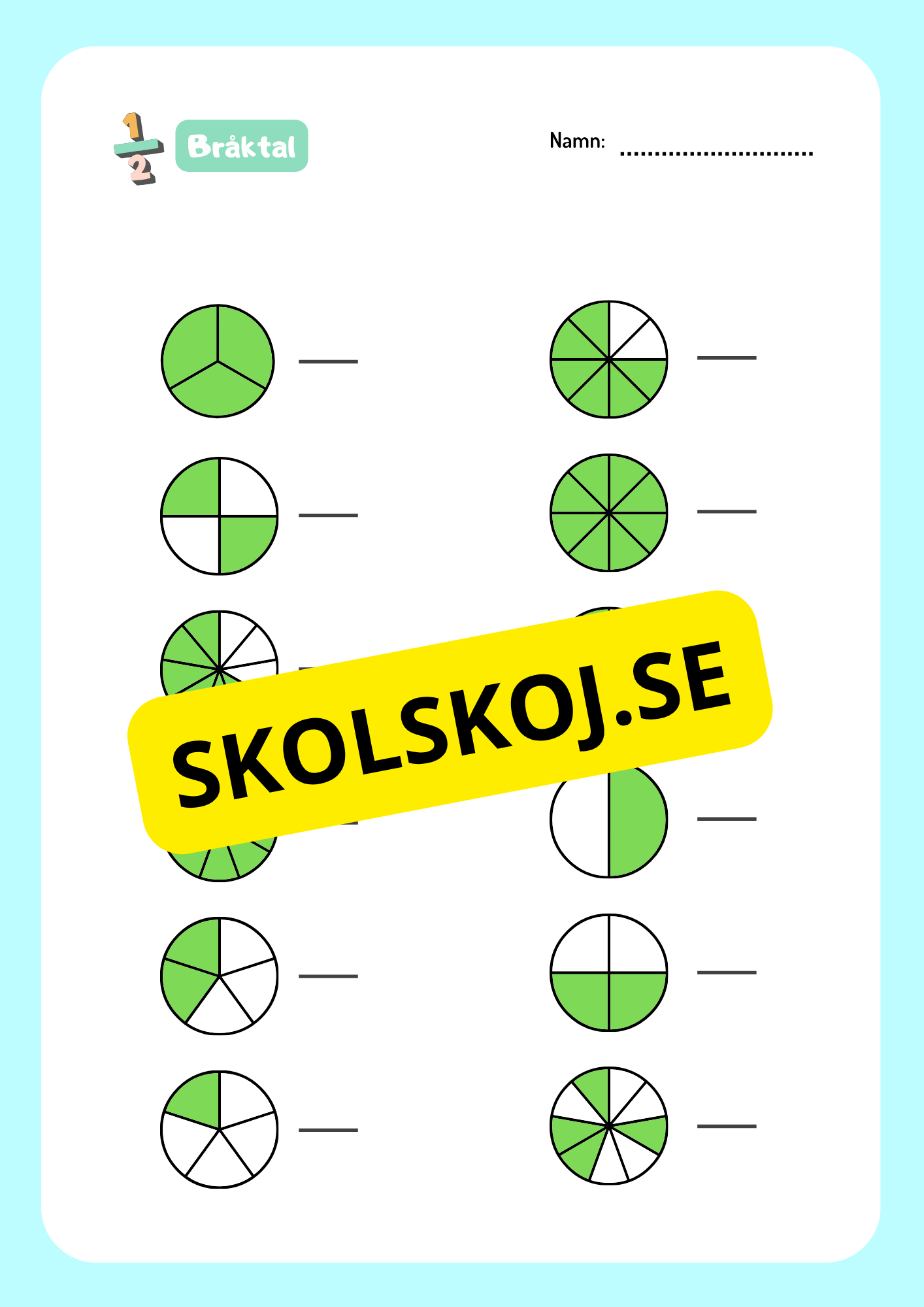 Bråktal