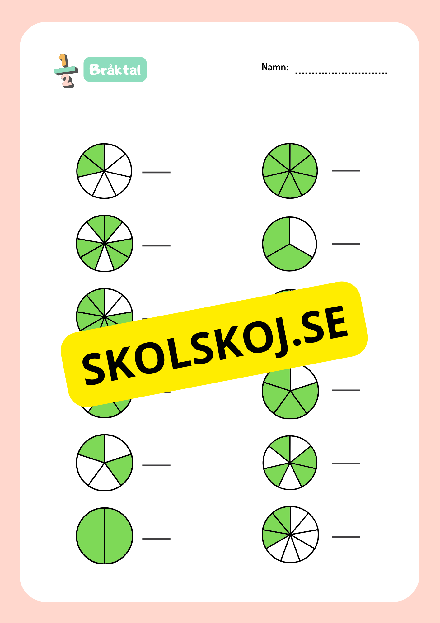 Bråktal