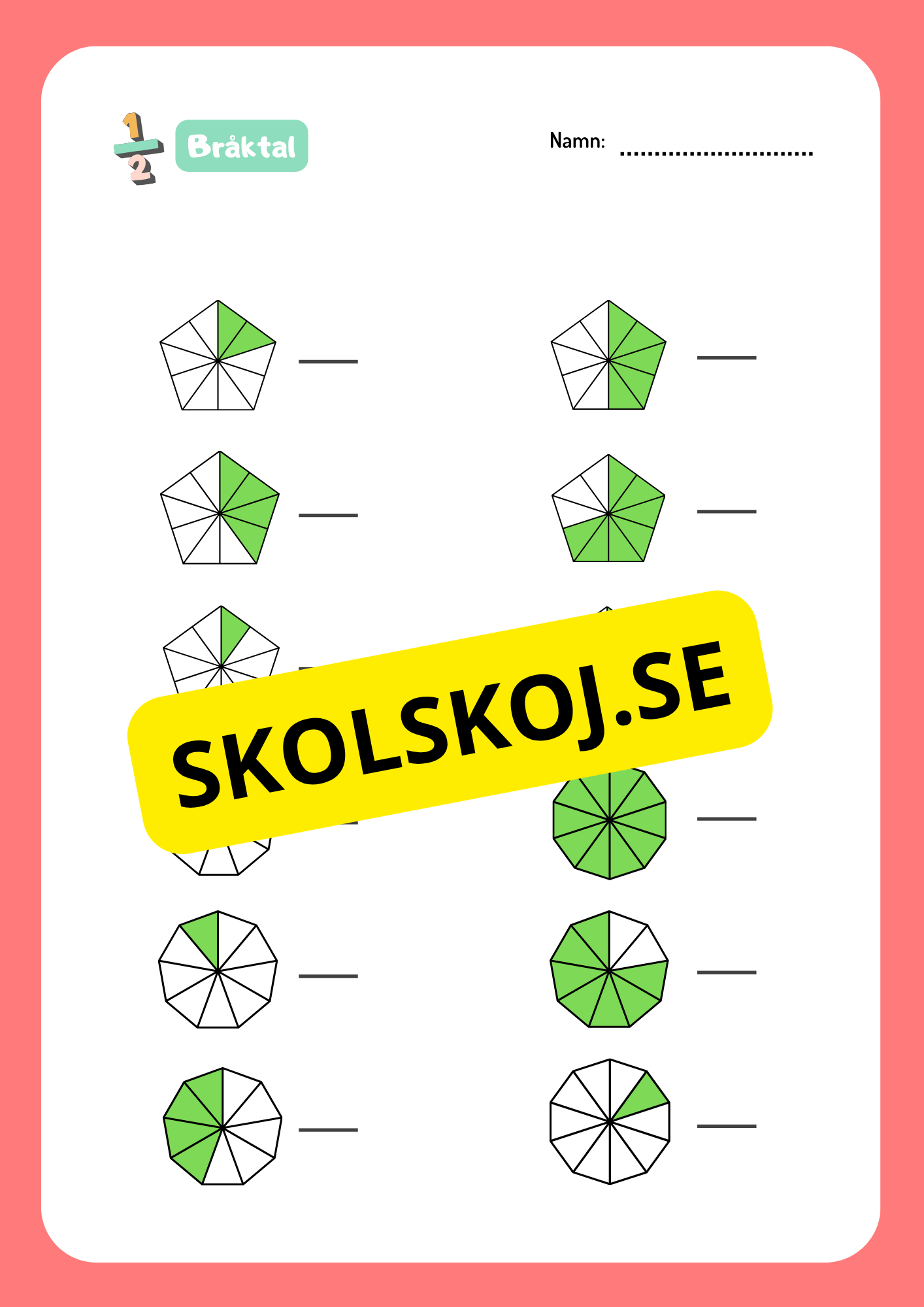 Bråktal