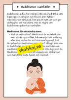 Buddhism - Läsförståelse och frågor - Åk 4 - 6