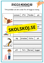 Bygga meningar med hjälp av bilder