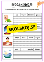 Bygga meningar med hjälp av bilder
