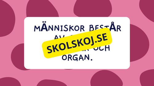 Celler, vävnader och organ
