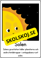 Solsystemet och lite fakta + diskussionsfrågor