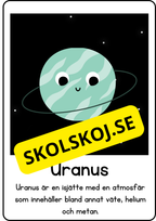 Solsystemet och lite fakta + diskussionsfrågor