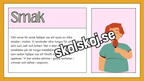 De fem sinnena - Fakta och frågor - Häfte