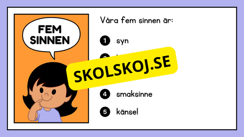 De fem sinnena - Häfte