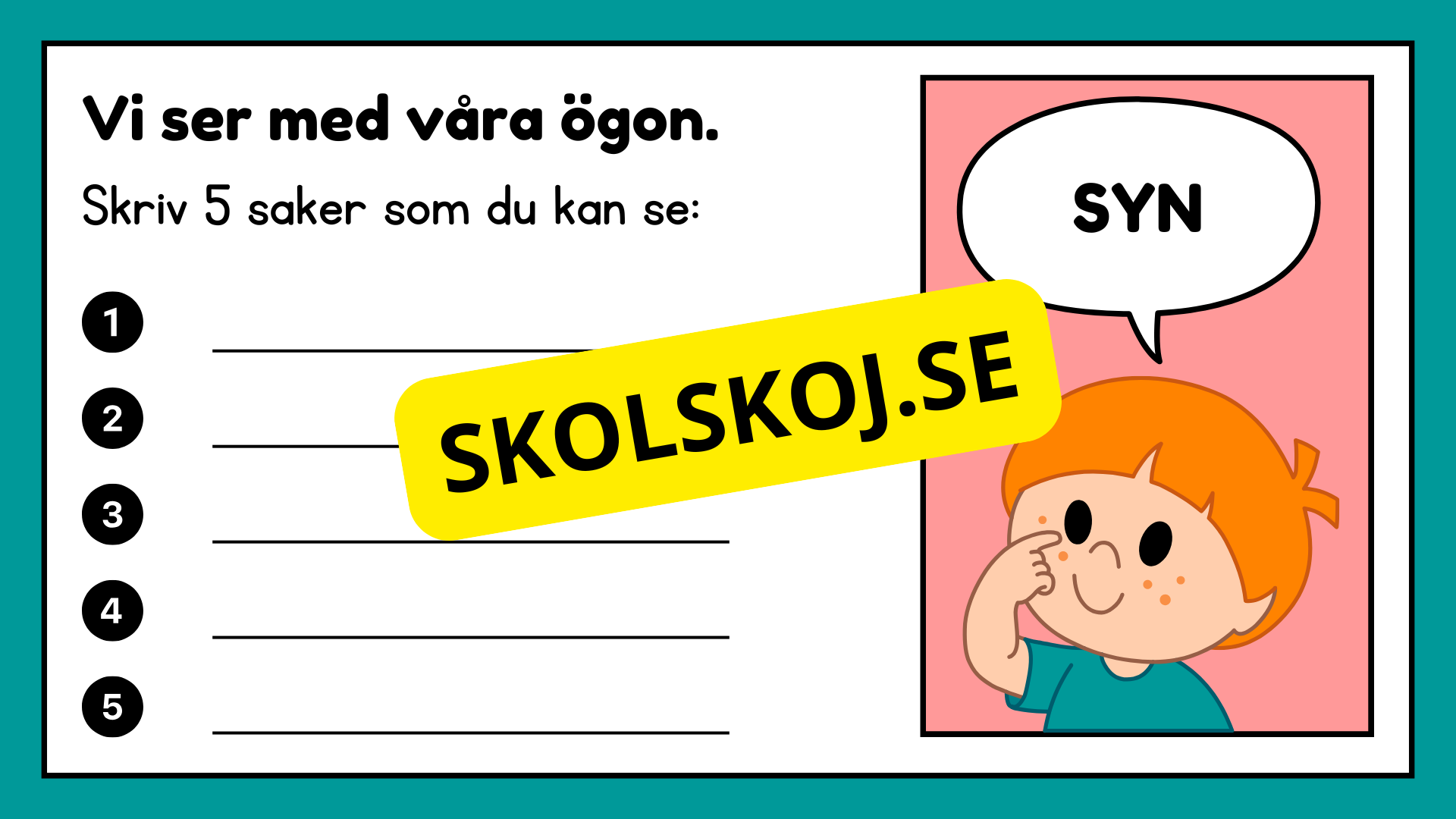 De fem sinnena - Häfte