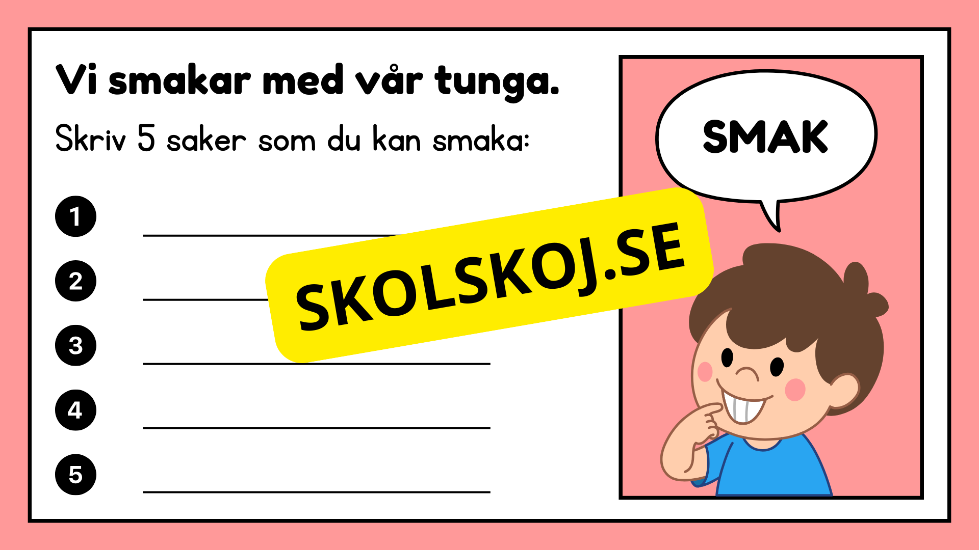 De fem sinnena - Häfte