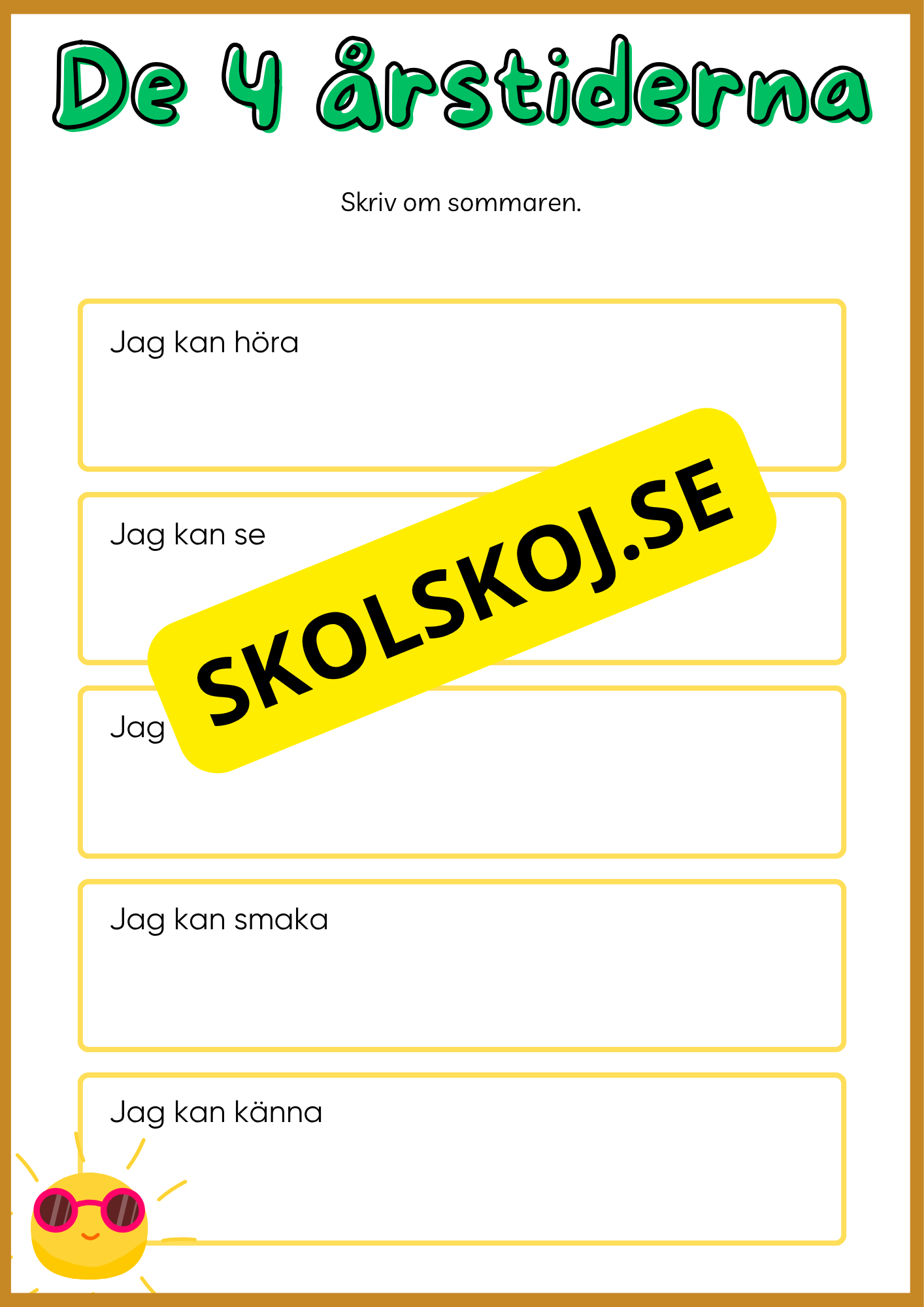 De fyra årstiderna - Blandade uppgifter