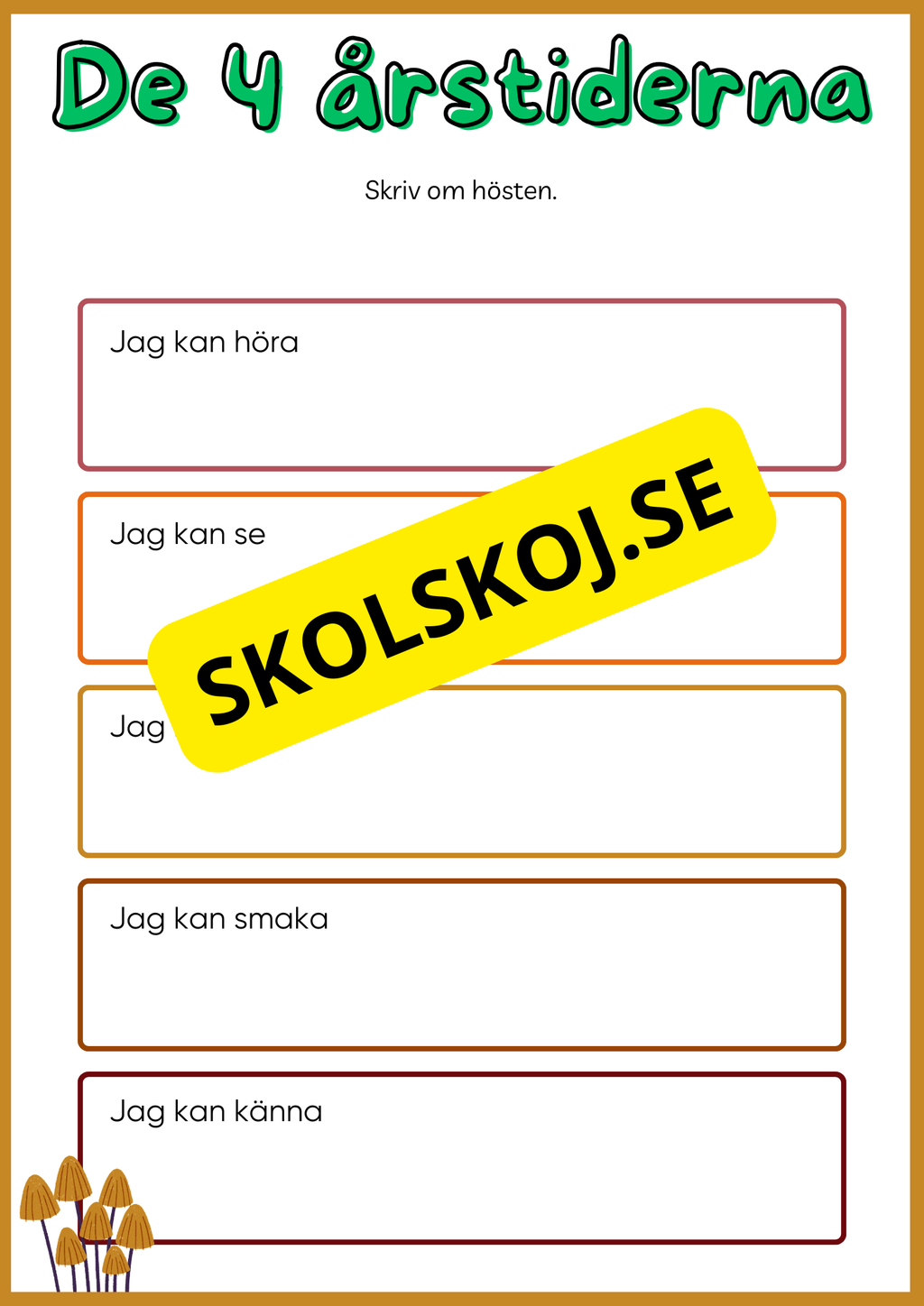 De fyra årstiderna - Blandade uppgifter