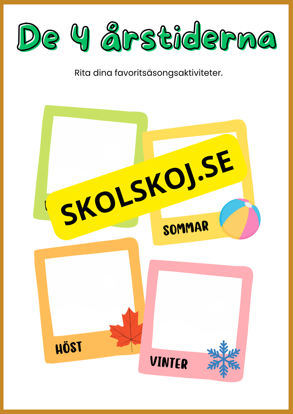 De fyra årstiderna - Blandade uppgifter