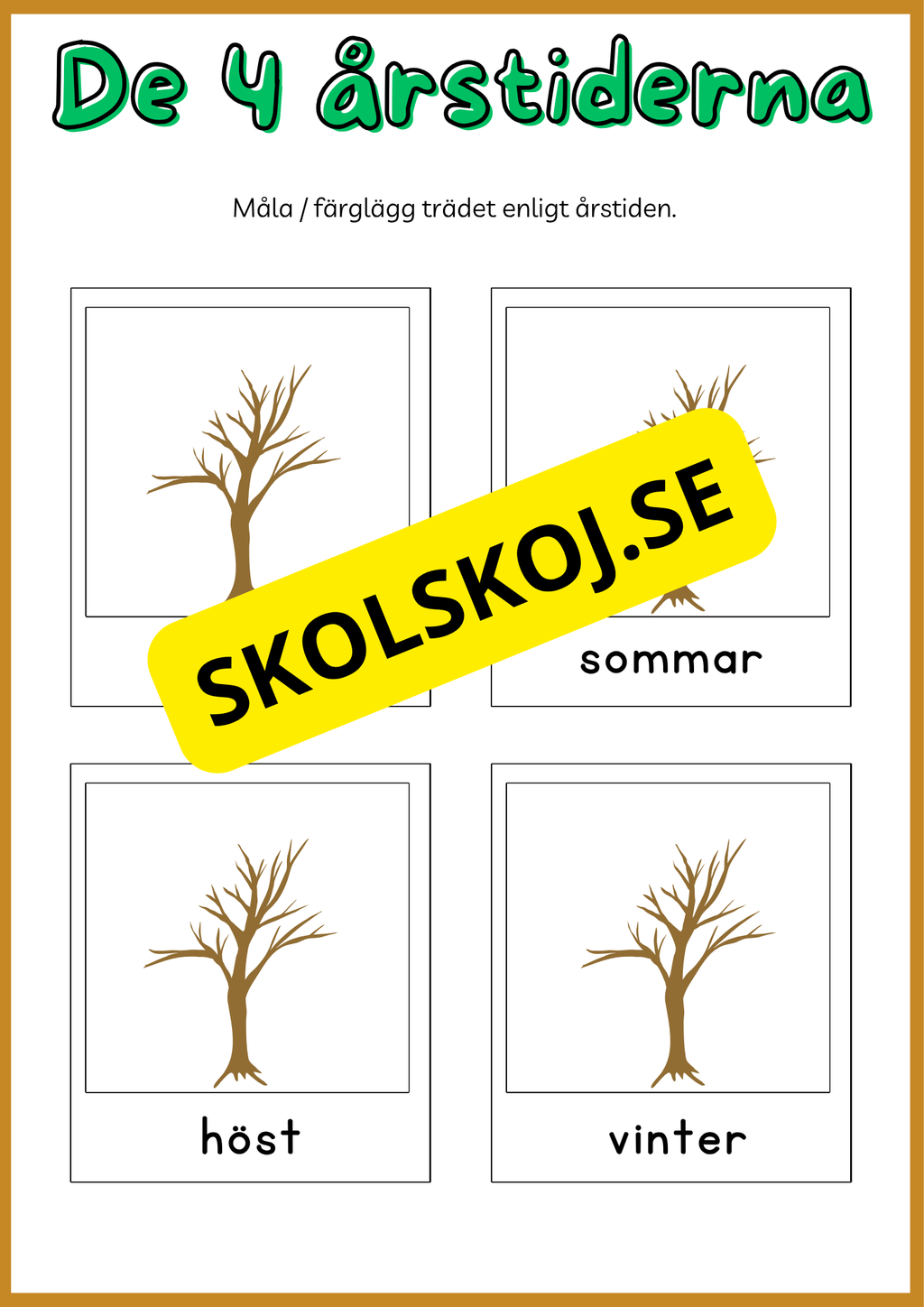 De fyra årstiderna - Blandade uppgifter
