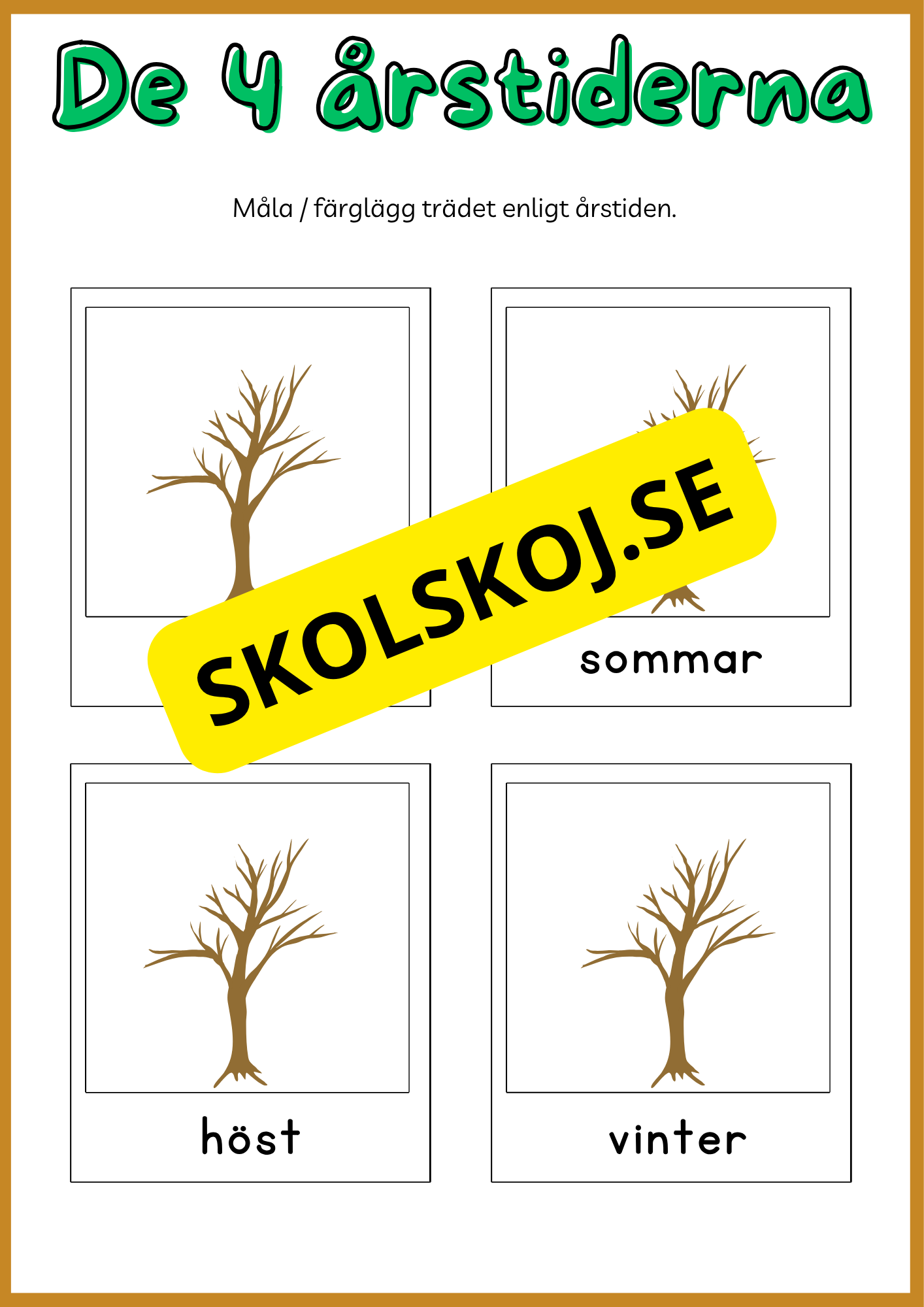 De fyra årstiderna - Blandade uppgifter