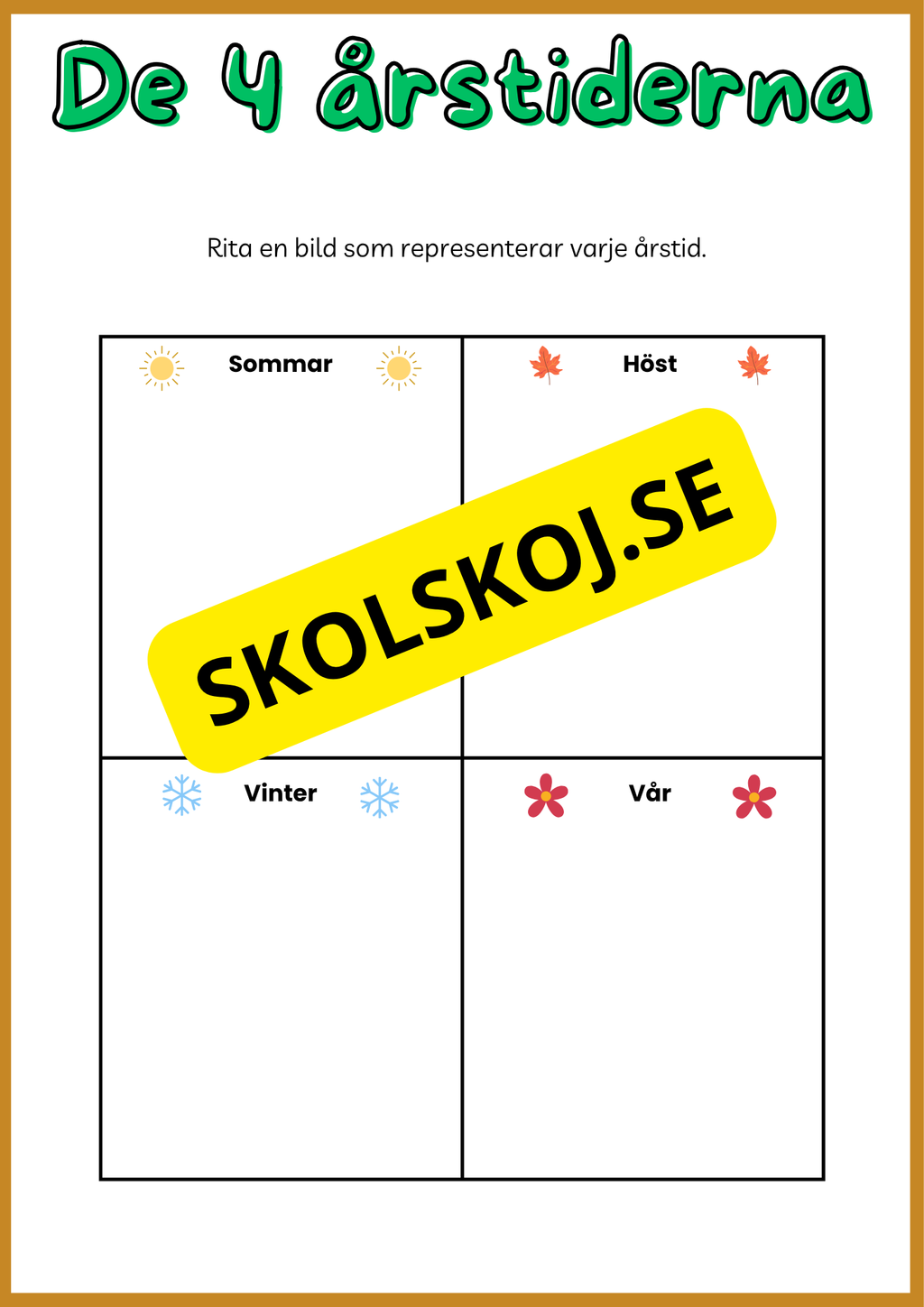 De fyra årstiderna - Blandade uppgifter