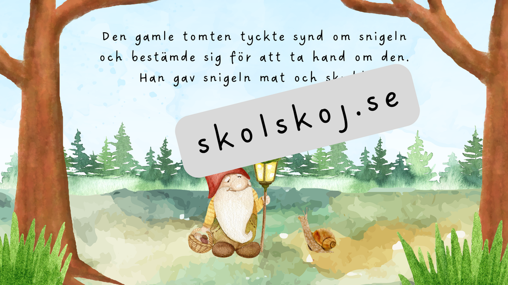 Den gamle tomtens vänskapsgåva - Läsförståelse + frågor