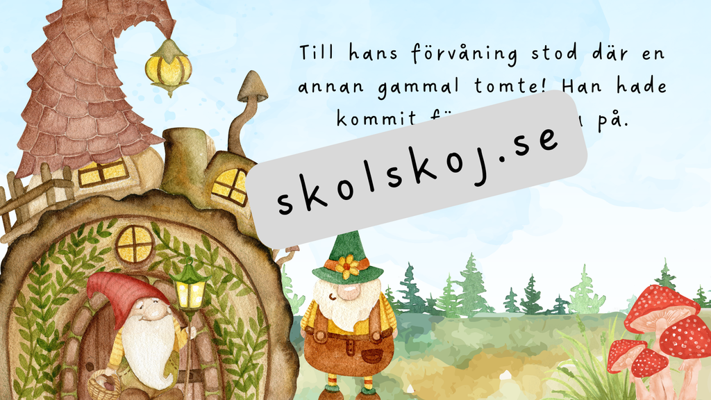 Den gamle tomtens vänskapsgåva - Läsförståelse + frågor