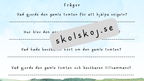 Den gamle tomtens vänskapsgåva - Läsförståelse + frågor