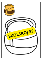 Det busiga biet - Målarbok