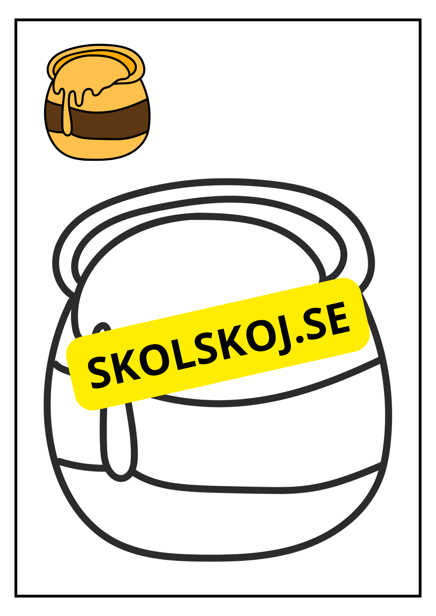 Det busiga biet - Målarbok