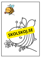 Det busiga biet - Målarbok