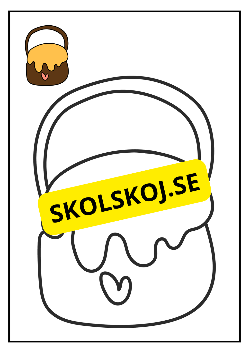 Det busiga biet - Målarbok