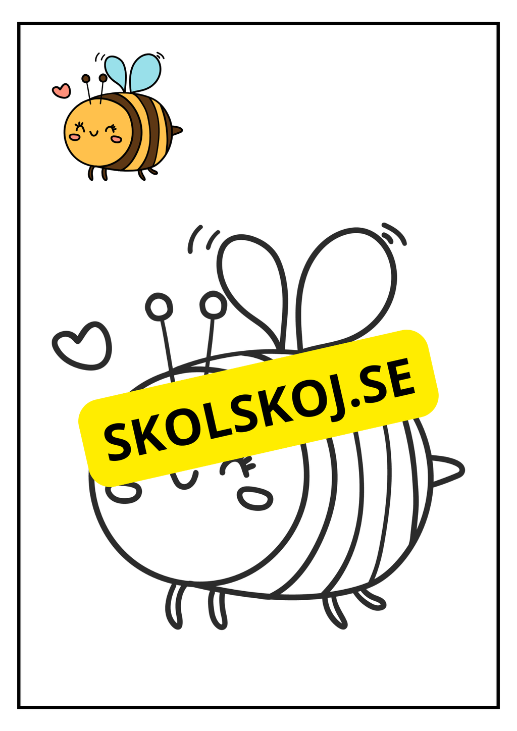 Det busiga biet - Målarbok