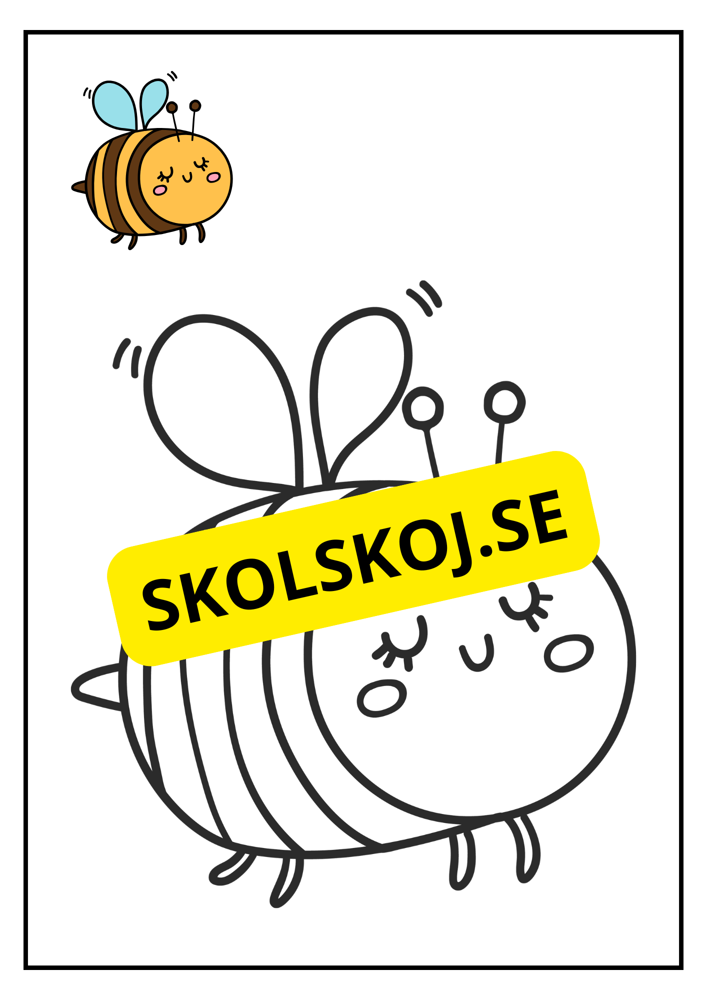 Det busiga biet - Målarbok