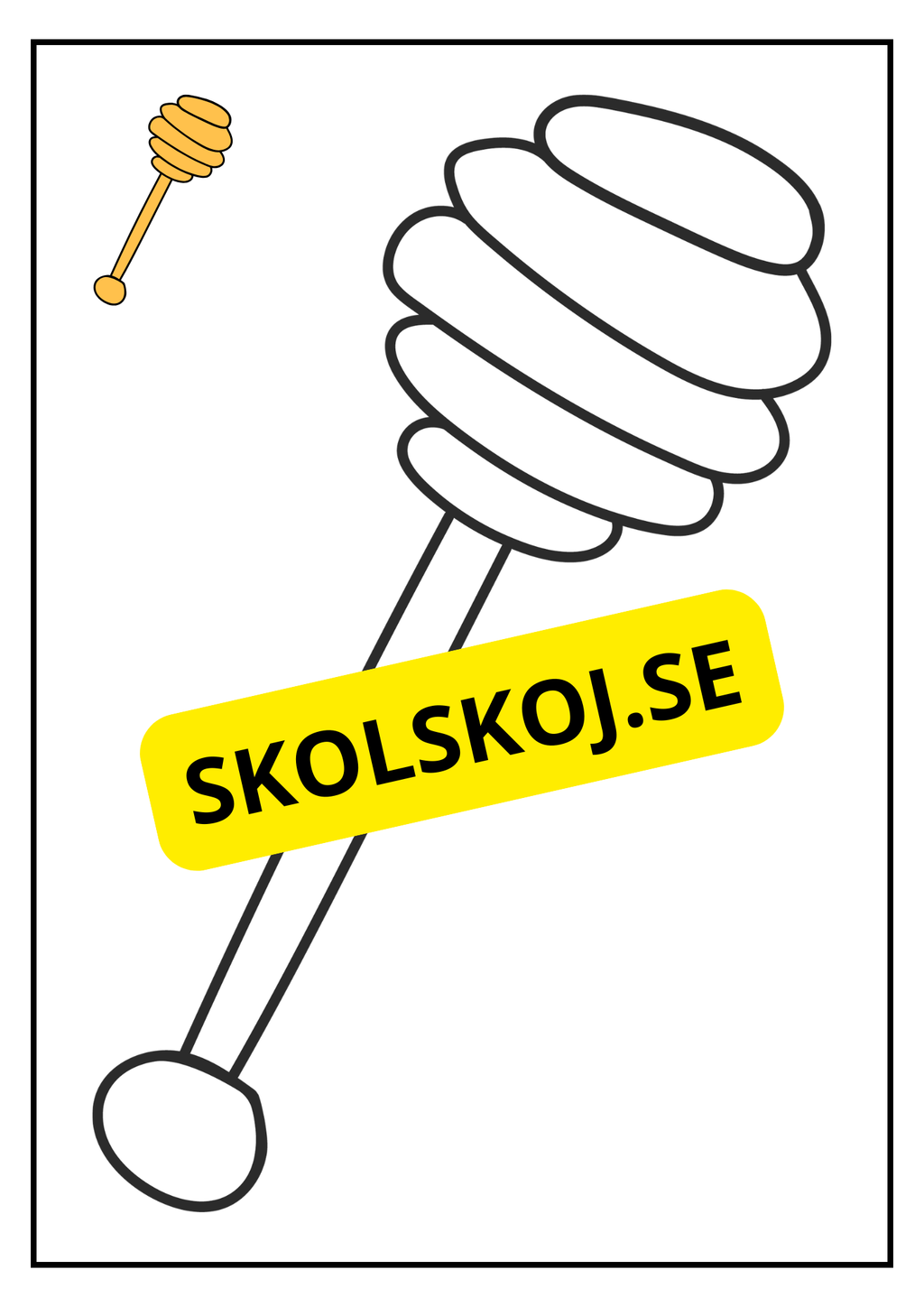 Det busiga biet - Målarbok