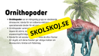Dinosauriernas systematik + frågor - Årskurs 6 - 9