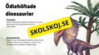 Dinosauriernas systematik + frågor - Årskurs 6 - 9